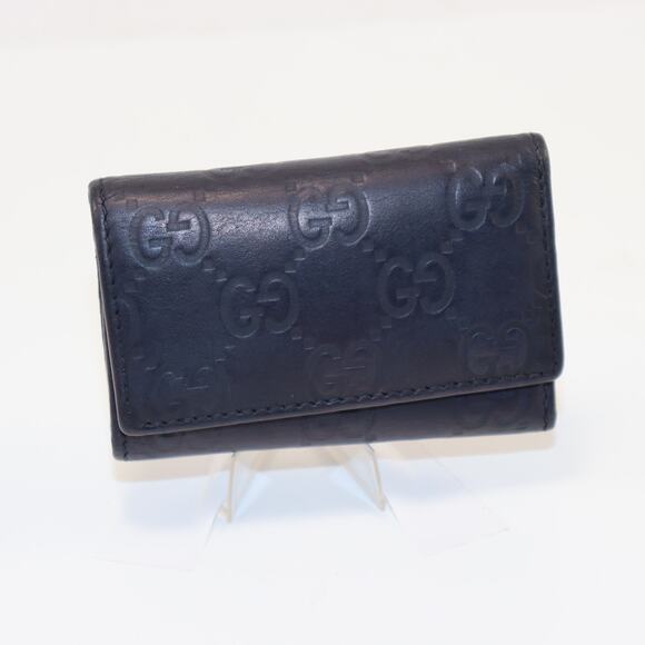 Gucci Guccissima 6-Ring Key Holder Restored & Dyed Black - Picture 1 of 6